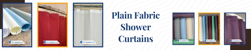 Plain Fabric Shower Curtains